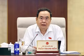 Chủ tịch Quốc hội Trần Thanh Mẫn phát biểu. (Ảnh: Doãn Tấn/TTXVN)