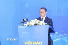 Phó Chủ tịch thường trực Hội Nhà báo Việt Nam Nguyễn Đức Lợi phát biểu. (Ảnh: Minh Quyết/TTXVN)