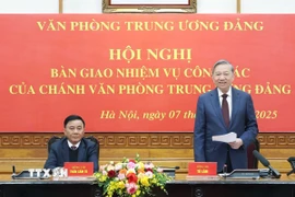 Tổng Bí thư Tô Lâm phát biểu. (Ảnh: Thống Nhất/TTXVN)