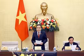 Chủ tịch Quốc hội Trần Thanh Mẫn phát biểu. (Ảnh: Doãn Tấn/TTXVN)