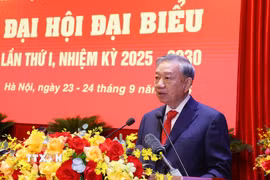 Tổng Bí thư Tô Lâm phát biểu chỉ đạo Đại hội. (Ảnh: Văn Điệp/TTXVN)