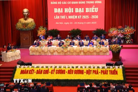 Tổng Bí thư Tô Lâm phát biểu chỉ đạo Đại hội. (Ảnh: Văn Điệp/TTXVN)