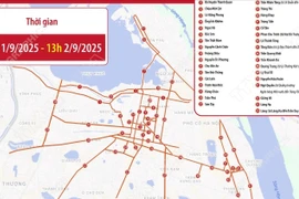 Những tuyến đường cấm triệt để nhằm phục vụ Lễ kỷ niệm, diễu binh, diễu hành