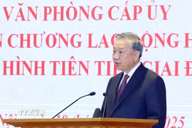 Tổng Bí thư Tô Lâm phát biểu. (Ảnh: Thống Nhất/TTXVN)