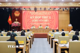 Toàn cảnh Kỳ họp thứ 3. (Ảnh: Chu Hiệu/TTXVN)