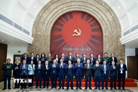 Tổng Bí thư Tô Lâm, Thủ tướng Phạm Minh Chính, Chủ tịch Quốc hội Trần Thanh Mẫn và các đại biểu. (Ảnh: Thống Nhất/TTXVN)