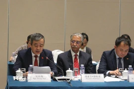 Đồng chí Ngô Đông Hải, Phó Trưởng ban Tuyên giáo và Dân vận Trung ương phát biểu tại một Diễn đàn trong khuôn khổ Hội nghị. (Ảnh: Hải Yến/TTXVN)