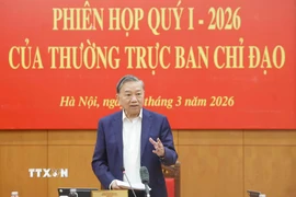 Tổng Bí thư Tô Lâm phát biểu. (Ảnh: Thống Nhất/TTXVN)