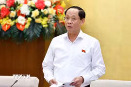 Phó Chủ tịch Quốc hội Trần Quang Phương phát biểu. (Ảnh: Doãn Tấn/TTXVN)