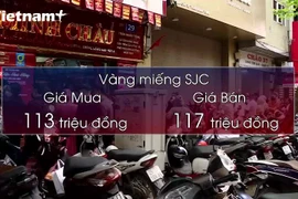 Giá vàng miếng SJC giảm sâu 4 triệu đồng mỗi lượng