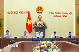 Phiên họp Ủy ban Thường vụ Quốc hội. (Ảnh: Doãn Tấn/TTXVN)