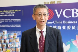 Ông Phạm Đông Thao, Phó Chủ tịch Công ty Trách nhiệm hữu hạn Tập đoàn Thiết kế Hoa Thiết. (Ảnh: Quang Hưng/TTXVN)