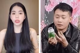 Quang Linh Vlogs và Hằng du mục chia sẻ về kẹo rau củ Kera trong các video và livestream trước đó. (Hình ảnh cắt từ clip).