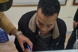 Dối tượng Phạm Trọng Huy. (Nguồn: Facebook Cảnh sát Cơ động Hải Phòng)