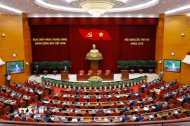 Tổng Bí thư Tô Lâm phát biểu bế mạc Hội nghị lần thứ hai Ban Chấp hành Trung ương Đảng khóa XIV. (Ảnh: Thống Nhất/TTXVN)