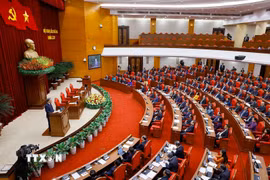 Tổng Bí thư Tô Lâm phát biểu bế mạc Hội nghị lần thứ hai Ban Chấp hành Trung ương Đảng khóa XIV. (Ảnh: Thống Nhất/TTXVN)