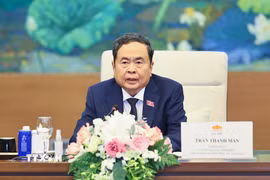 Chủ tịch Quốc hội Trần Thanh Mẫn phát biểu. (Ảnh: Doãn Tấn/TTXVN)