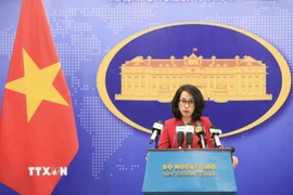 Người phát ngôn Bộ Ngoại giao Phạm Thu Hằng. (Ảnh: Tuấn Anh/TTXVN)