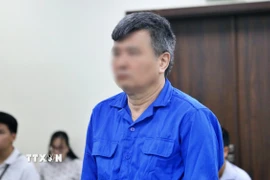 Bị cáo Nguyễn Lộc An bị buộc tội nhận hối lộ hơn 14 tỷ đồng. (Ảnh: Kim Anh/TTXVN)