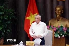 Phó Thủ tướng Thường trực Nguyễn Hòa Bình phát biểu chỉ đạo. (Ảnh: Phạm Kiên/TTXVN)
