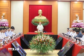 Tổng Bí thư Tô Lâm, Trưởng Ban Chỉ đạo Trung ương phát biểu. (Ảnh: Thống Nhất/TTXVN)