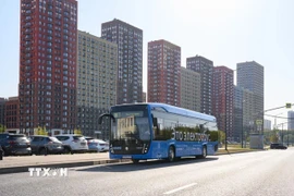 Đường phố ở thủ đô Moskva. (Ảnh: Duy Trinh/TTXVN)