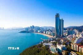 Vẻ đẹp của thành phố Busan (Hàn Quốc). (Ảnh: TTXVN phát)