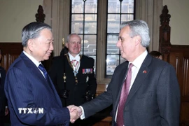 Tổng Bí thư Tô Lâm gặp Nhóm nghị sỹ liên đảng ủng hộ Việt Nam tại Quốc hội Anh. (Ảnh: Thống Nhất/TTXVN)