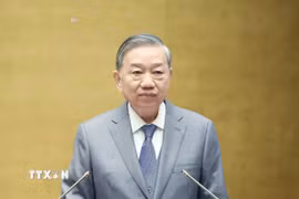 Tổng Bí thư Tô Lâm, Trưởng Ban Chỉ đạo Trung ương về phát triển khoa học, công nghệ, đổi mới sáng tạo và chuyển đổi số phát biểu chỉ đạo. (Ảnh: Thống Nhất/TTXVN)