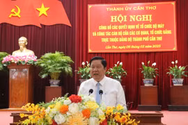 Đồng chí Phạm Văn Hiểu, Phó Bí thư thường trực Thành ủy, Chủ tịch Hội đồng Nhân dân thành phố Cần Thơ. (Ảnh: Ngọc Thiện/TTXVN)