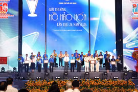 9 tập thể tiêu biểu nhận Giải thưởng Hồ Hào Hớn lần thứ 24, năm 2026. (Ảnh: Trung Tuyến/TTXVN)