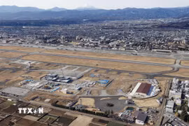 Căn cứ không quân Yokota của Mỹ tại Tokyo, Nhật Bản, ngày 20/12/2024. (Ảnh: Kyodo/TTXVN)
