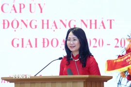 Đồng chí Lâm Thị Phương Thanh. (Ảnh: Phương Hoa/TTXVN)