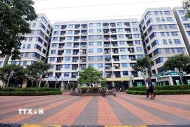 Khu nhà cho công nhân tại khu công nghiệp Yên Phong, tỉnh Bắc Ninh. (Ảnh: Tuấn Anh/TTXVN)