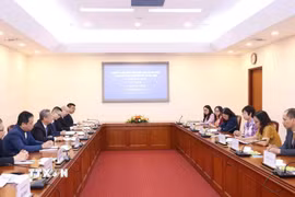 Quang cảnh buổi làm việc. (Ảnh: Phương Hoa/TTXVN)