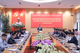 Quang cảnh cuộc làm việc. (Nguồn: Báo Đại biểu Nhân dân)