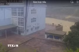 Hình ảnh hoạt động bình thường trực tiếp tại Thủy điện Bản Vẽ do Cơ quan chức năng cung cấp. (Ảnh: TTXVN phát)