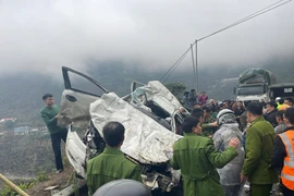 Hiện trường vụ tai nạn. (Nguồn: Facebook Otofun)