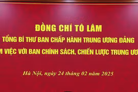Tổng Bí thư làm việc với Ban Chính sách, chiến lược Trung ương
