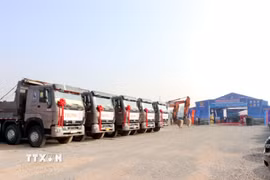 Khởi công ga Hải Dương Nam thuộc Dự án tuyến đường sắt Lào Cai-Hà Nội-Hải Phòng. (Ảnh: Mạnh Tú/TTXVN)(