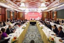 Quang cảnh buổi gặp mặt. (Ảnh: Vũ Quang/TTXVN)
