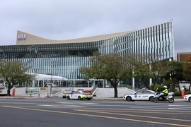 Địa điểm tổ chức Hội nghị cấp cao APEC 2025 tại Trung tâm Hội nghị Hwabaek ở Gyeongju (Hàn Quốc). (Ảnh: Khánh Vân/TTXVN)