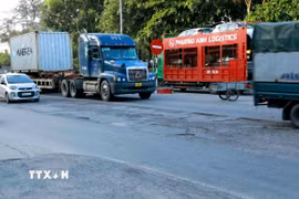 Quốc lộ 2 đoạn qua Vĩnh Phúc. (Ảnh: Hoàng Hùng/TTXVN)