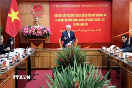 Phó Thủ tướng Thường trực Nguyễn Hòa Bình phát biểu tại buổi làm việc. (Ảnh: Văn Đạt/TTXVN)