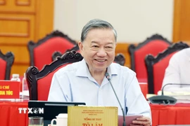 Tổng Bí thư Tô Lâm phát biểu. (Ảnh: Thống Nhất/TTXVN)