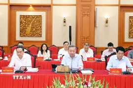 Tổng Bí thư Tô Lâm phát biểu. (Ảnh: Thống Nhất/TTXVN)