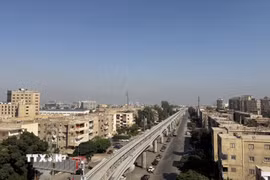 Một góc thủ đô Cairo. (Ảnh: Hoàng Nhương/TTXVN)