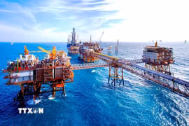 Giàn khoan của Vietsovpetro. (Ảnh: TTXVN phát)
