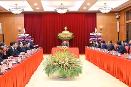 Quang cảnh buổi tiếp. (Ảnh: Phương Hoa/TTXVN)