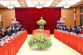 Quang cảnh buổi tiếp. (Ảnh: Phương Hoa/TTXVN)